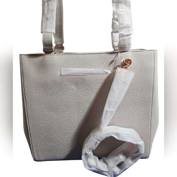 NEW Dagne Dover Small Allyn Leather Tote Bone - Picture 5 of 8